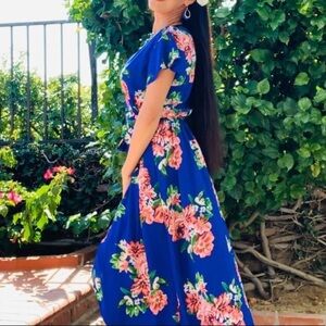 Dream of Me Floral High Low Maxi Dress Size Medium